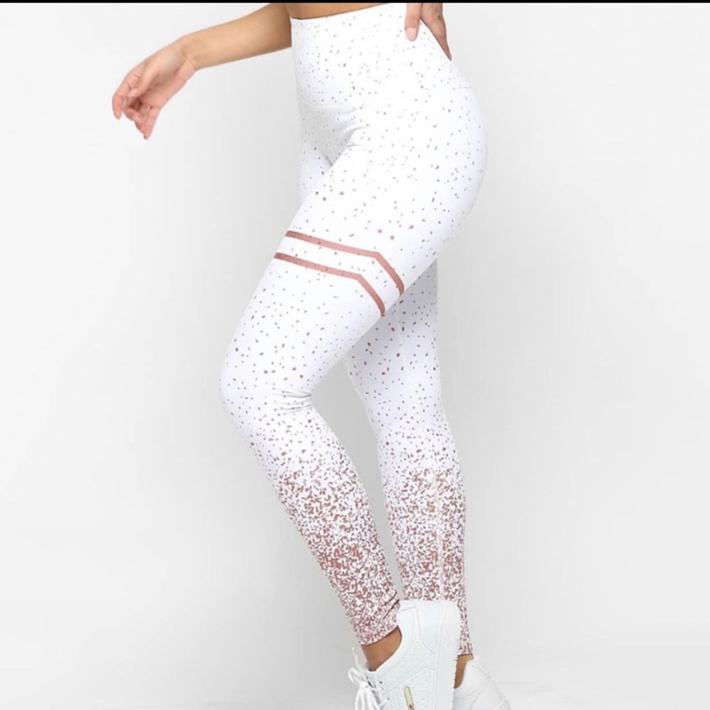 Bundle of 3 leggings w/ metallic print 🧘🏻‍♀️NWOT